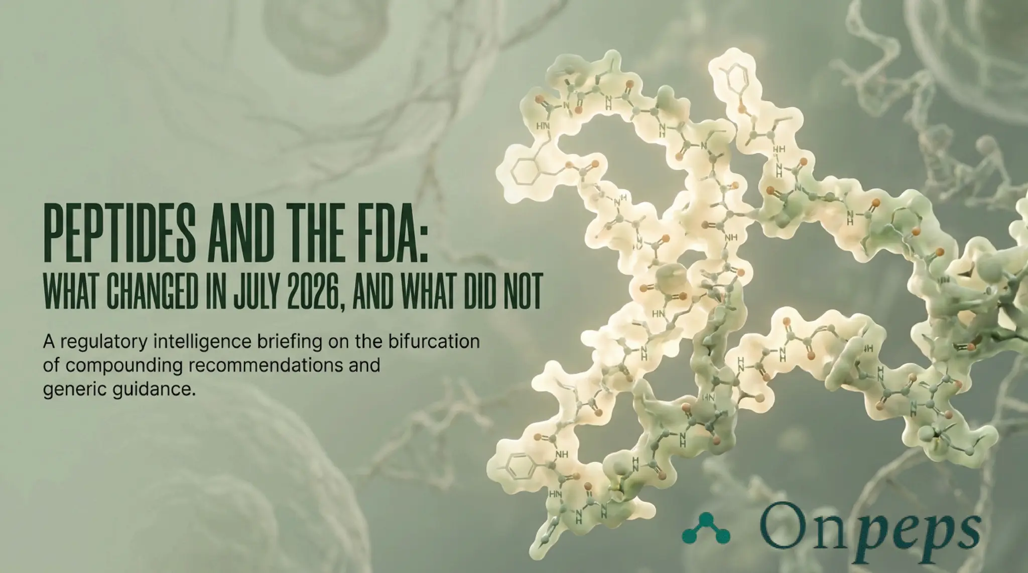 FDA Peptide Update July 2026: BPC-157, TB-500, 503A Bulks List & Compounding