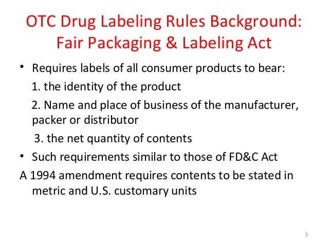 FDA Regulations for Marketing OTC Drugs in the U.S