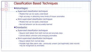 Statistics: Unlocking the Power of Data Lock5
Classification Based Techniques
Advantages:
 Supervised classification tech...
