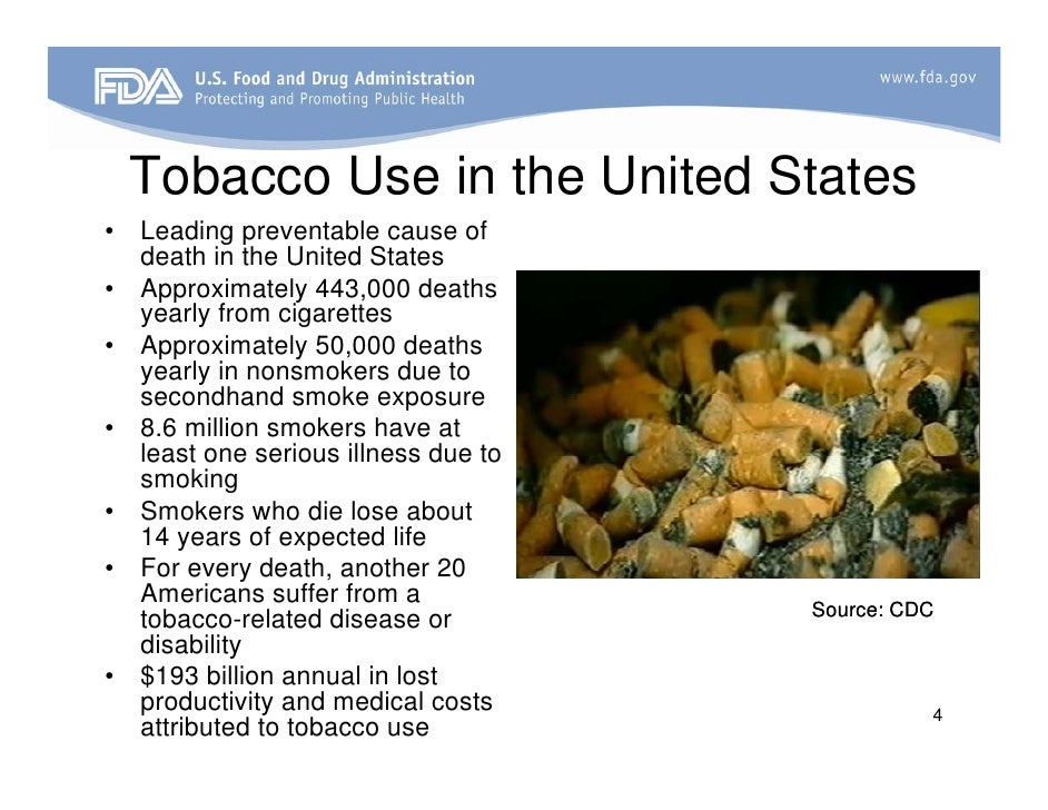 FDA Tobacco Slide Presentation