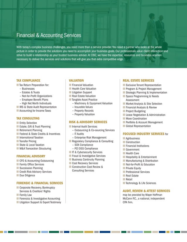 CBIZ Corporate Overview | PDF