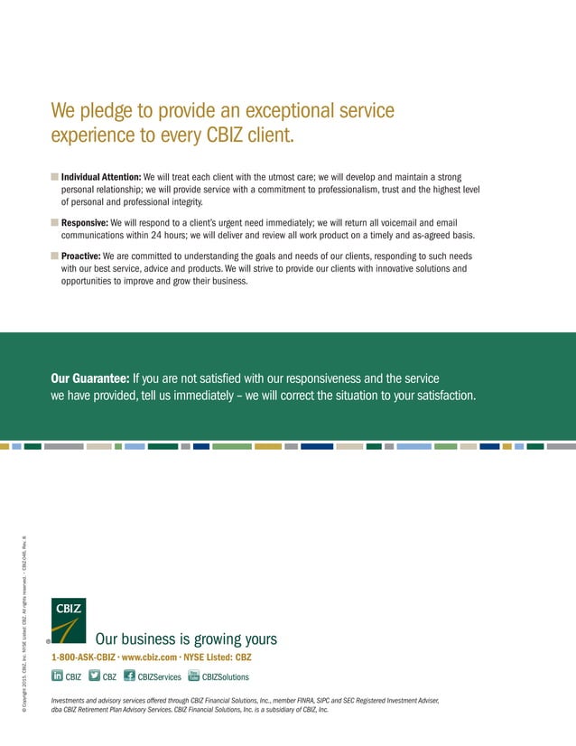 CBIZ Corporate Overview | PDF