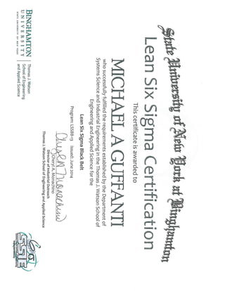 Lean Six Sigma Black Belt Certification | PDF