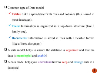 Tree Like Table In Data Fundamentals of Database System(CoSc2041) - Chapter 2.ppt