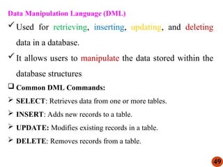 Lmd Sql Fundamentals of Database System(CoSc2041) - Chapter 2.ppt