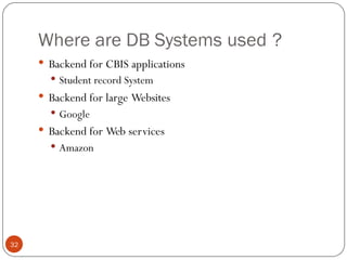 Fundamentals of Database System Course Overview & Chapter 1.pptx