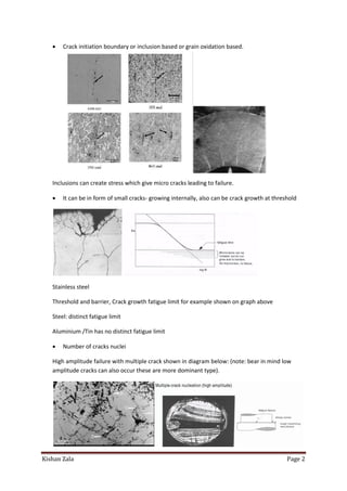FATIGUE MECHANISM IN FAILURE | PDF