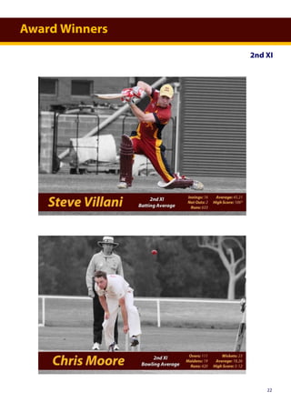 Award Winners
2nd XI
22
 