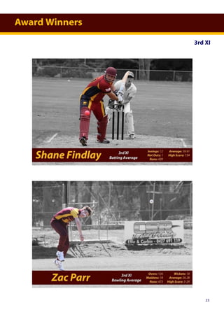 Award Winners
3rd XI
23
 