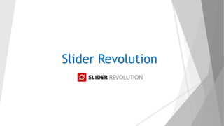 Slider Revolution
 