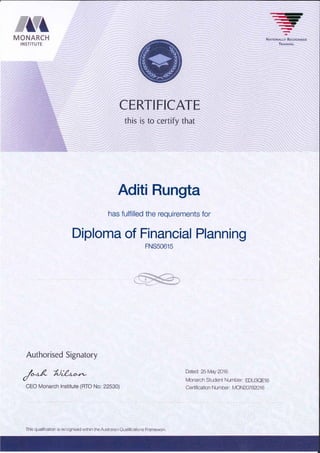 DFP+SMSF Certificate