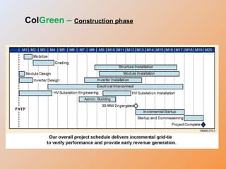 ColGreen – Construction phase
 