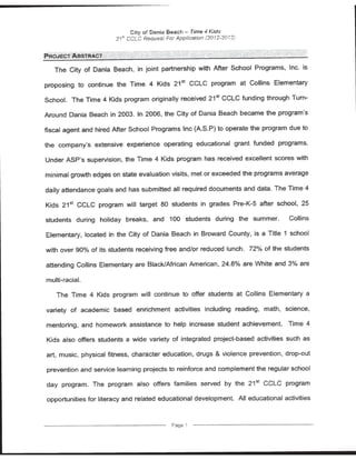 Florida Department of Education Project Award