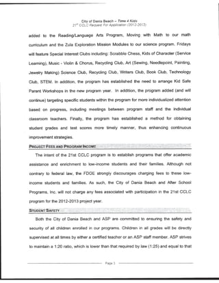 Florida Department of Education Project Award