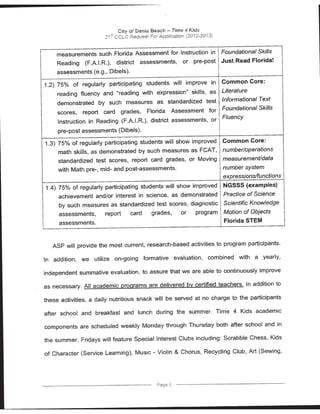 Florida Department of Education Project Award