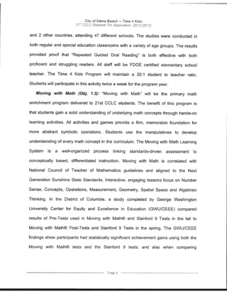 Florida Department of Education Project Award