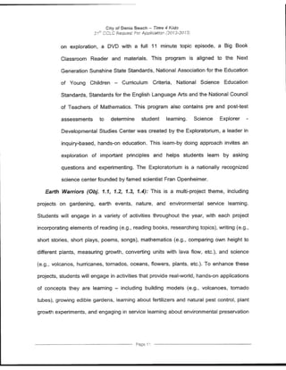 Florida Department of Education Project Award