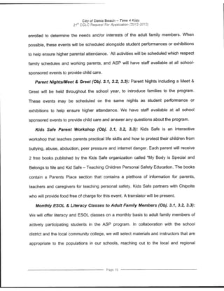 Florida Department of Education Project Award