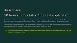 FDE Bootcamp: Mastering Backend Engineering & AI Integration | PDF