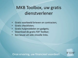 MKB Toolbox, uw gratis dienstverlener ,[object Object]
