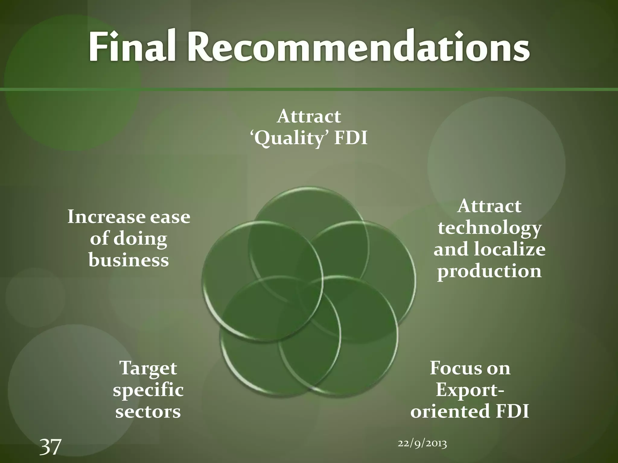 Foreign Direct Investment in India (FDI) | PPTX