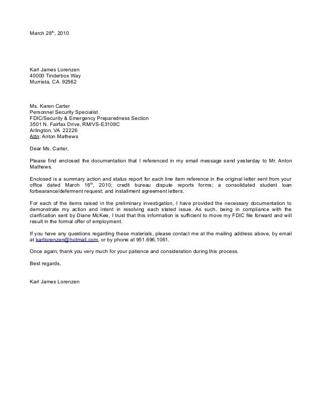 FDIC Final Letter