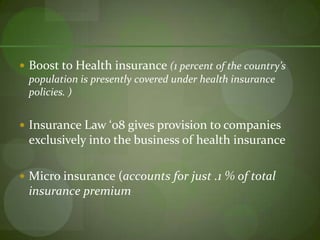 FDI contribution to Services SectorAttracted $3.12 billion FDI in the first seven months of 2009-1022 per cent of the total FDI inflows of $17.64 billion in the April-October for service sectorIn 2008-09, attracted the maximum FDI worth USD 6.11 billion.