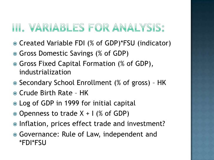 Foreign Direct Investment In The Former Soviet Union Foreign Direct Investment In The Former Soviet Union