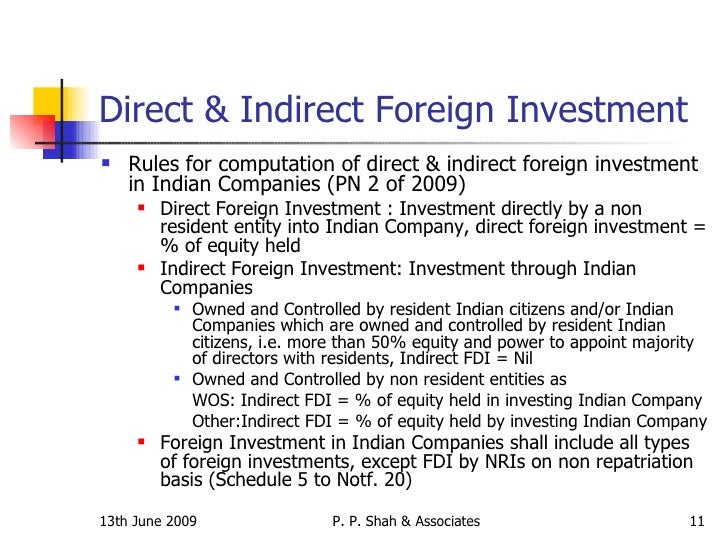 BCAS Study Course on FEMA Sector specific FDI (Real Estate, Retai…