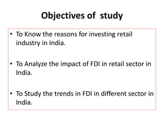 FDI in retail sector in India ppt | PPTX