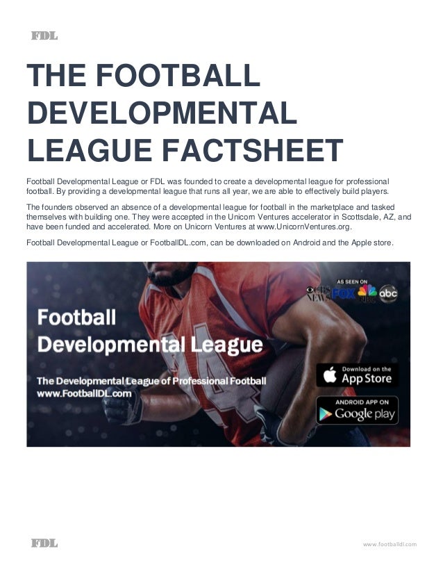 Football Developmental League Factsheet