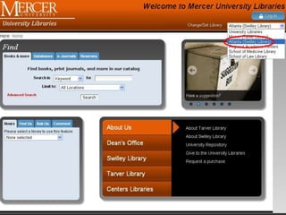 http://libraries.mercer.edu/

 