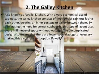 Types of Blueprints and Kitchen layouts | PPTX