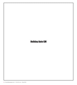 2  | SceneNewspaper.com | Fond Du Lac | May 2016
Holiday Auto GM
 