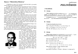 Fundamentos da Matematica Elementar 6 complexos, polinômios, equações