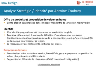 Offre de produits et proposition de valeur en home
 L’offre produit est annoncée dans le header mais l’offre de service e...