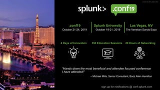Turning Data Into Business Outcomes with the Splunk Platform | PPTX