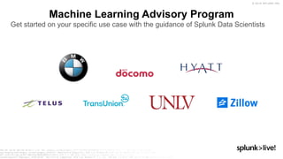 Get More From Your Data with Splunk AI + ML | PPTX