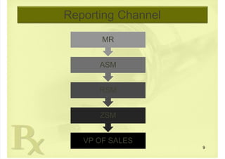  
Reporting Channel
VP OF SALES
ZSM
RSM
 ASM
MR
9
 