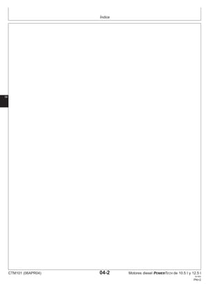 Índice
04
CTM101 (06APR04) 04-2 Motores diesel POWERTECH de 10.5 l y 12.5 l
041904
PN=2
 