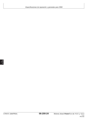 Especificaciones de reparación y generales para OEM
06
200
24
CTM101 (06APR04) 06-200-24 Motores diesel POWERTECH de 10.5 l y 12.5 l
041904
PN=440
 