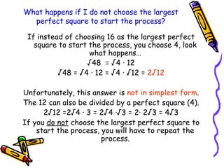 Optimal Square Math Process Understanding Squares, Square Roots, and Radicals: Concepts and ...