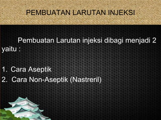 Pabal Injeksi pemberian obat melalui injeksi ppt download | PPT
