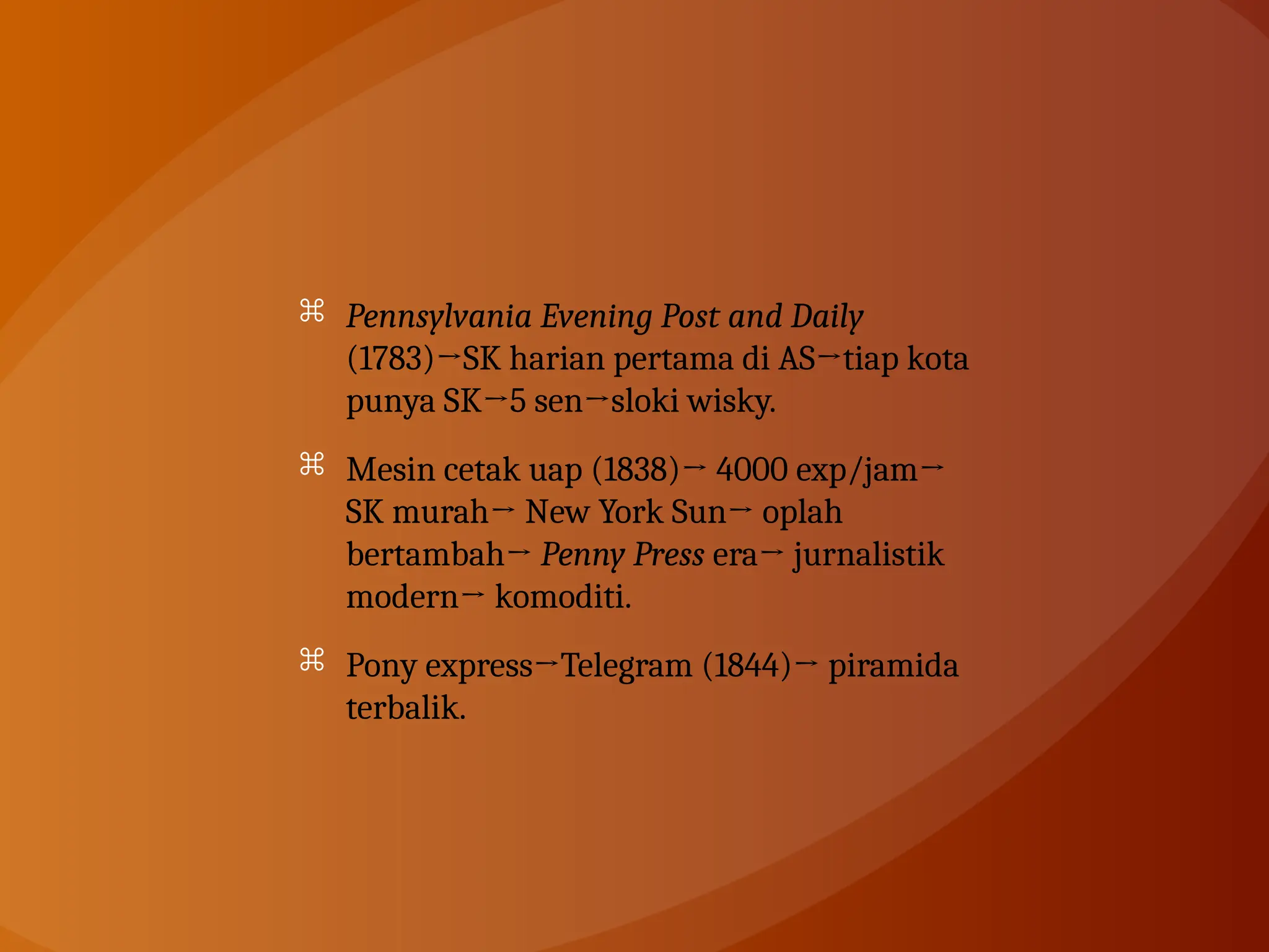 sejarah jurnalistik di dunia dan perkembangannya | PPTX