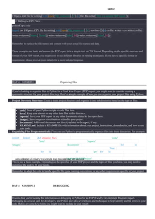 FDP-faculty deveopmemt program on python | DOCX