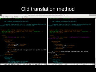 Old translation method
 