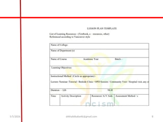 National Assessment and Accreditation Council Criteria I: Curricular ...