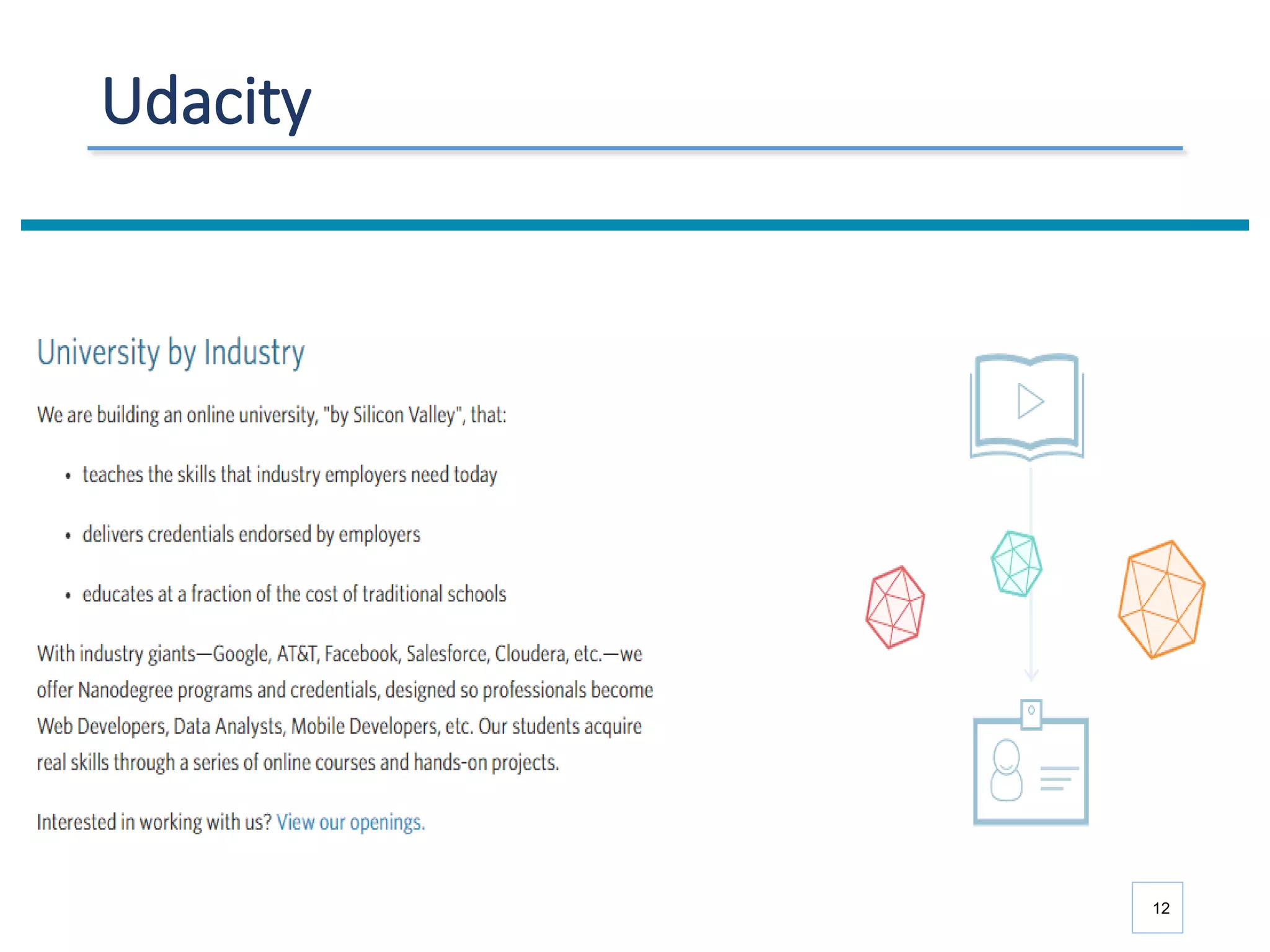 Udacity
12
 