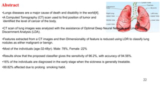 Optimal Deep Learning model for Classification of Lung Cancer | PPT