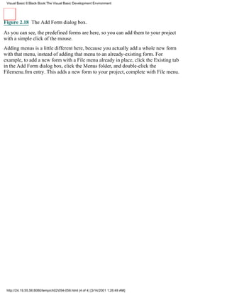 Visual basic 6 black book 2001 | PDF